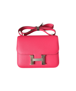 Hermes Constance 18 Rose Extreme Epsom